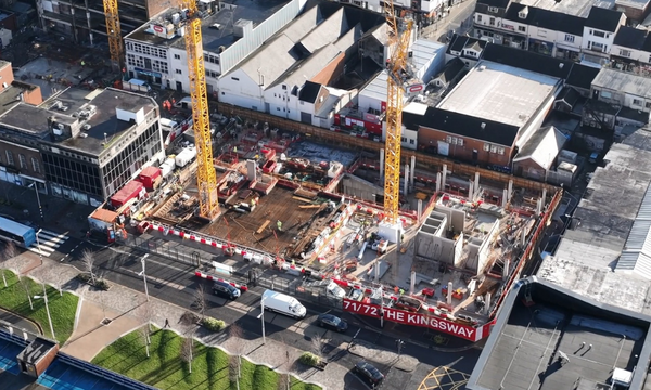 Drone Footage Shows Kingsway Project Progress
