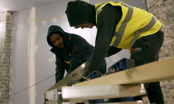 Volunteering Project Offers Youngsters a Chance to Learn Construction Skills