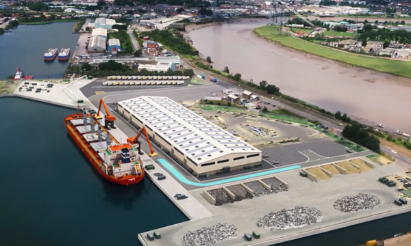 Visualisation of Middle Quay at Port of Newport. Credit ABP