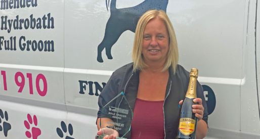 Sole Trader Award for Powys Mobile Dog Grooming Start-Up Business