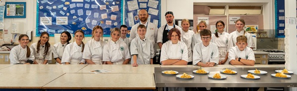 Welshpool High School Year 11 thier Risottos
