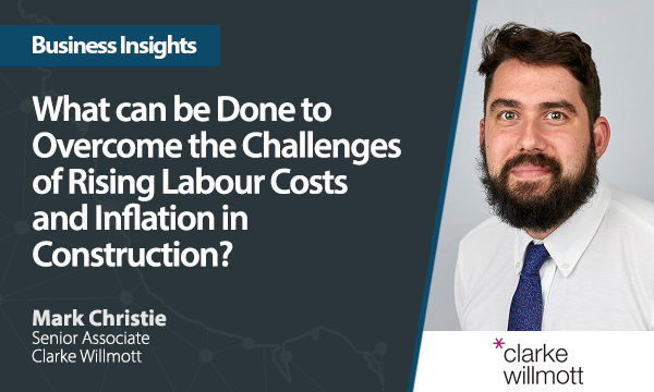 What can be done to overcome the challenges of rising labour costs and inflation in construction