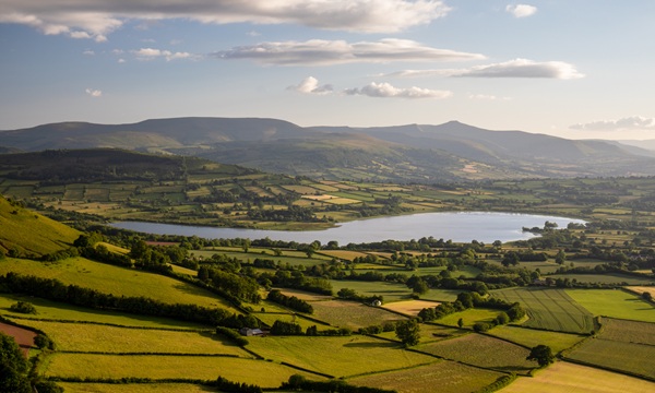 Summer sunshine in the Brecon Beacons, Wales