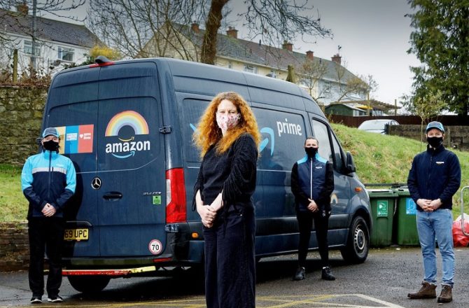 Homeless Charity Welcomes Support from Amazon in Port Talbot