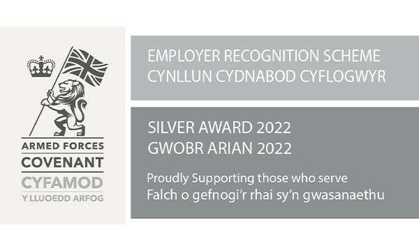 21 Ministry of Defence Silver ERS Award Winners in Wales
