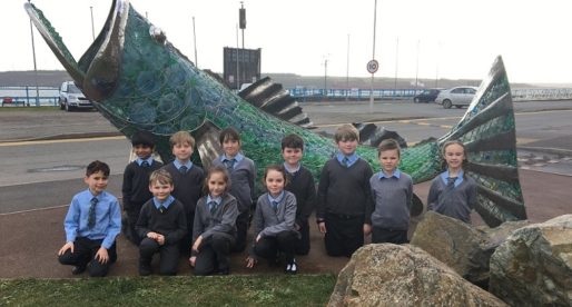 Bertie the Sea Bass Helps the Port Teach on Plastic Pollution