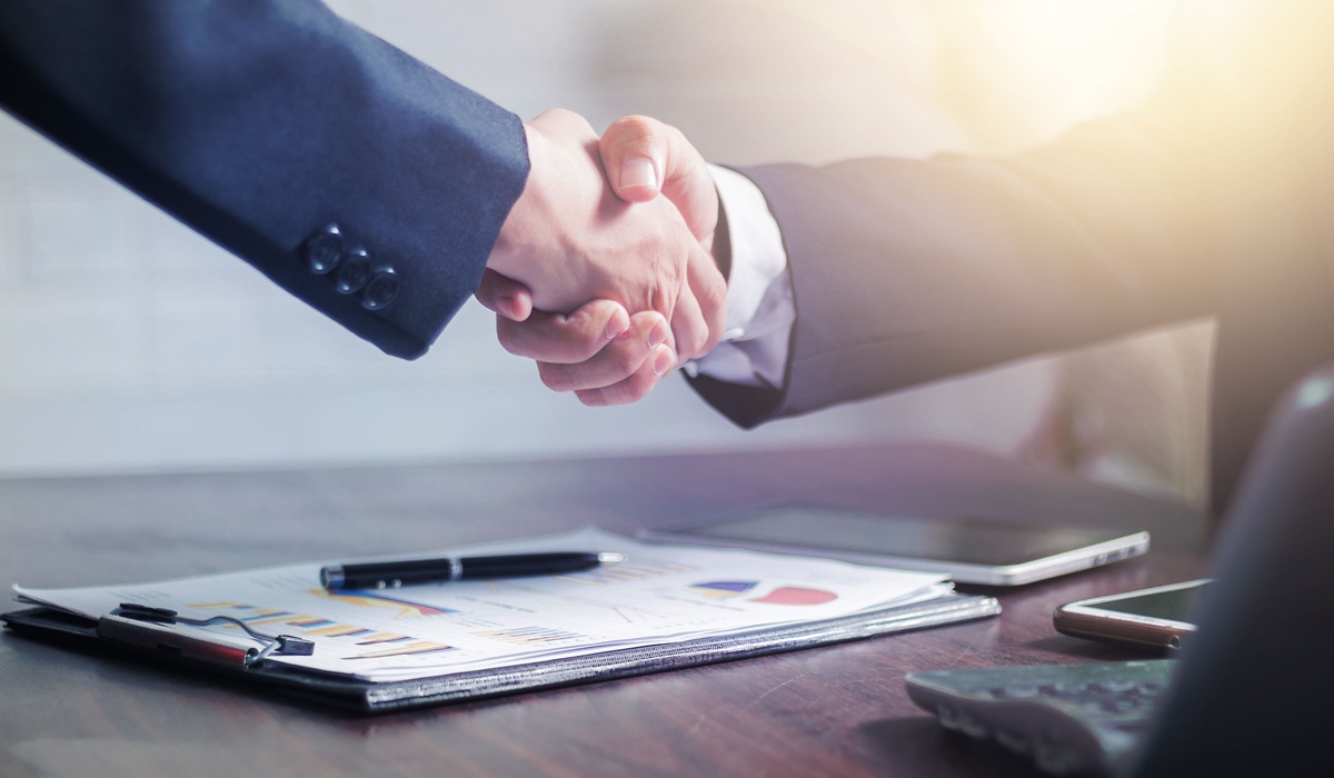 business deal handshake