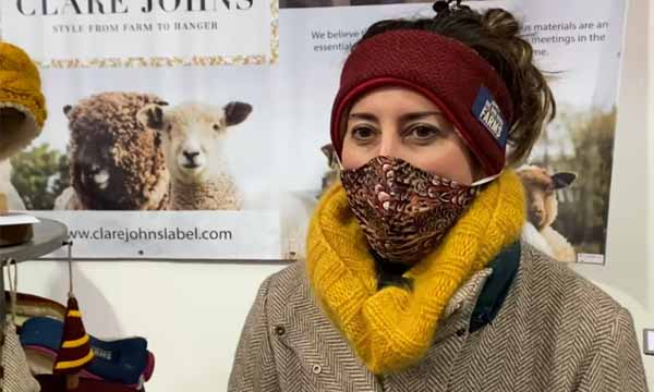 Fashion Designer Clare Johns Cuts a Dash at Winter Fair