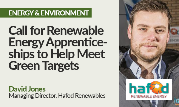 Call for Renewable Energy Apprenticeships to Help Meet Green Targets