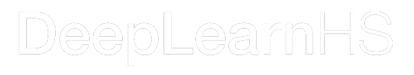 deeplearn white logo