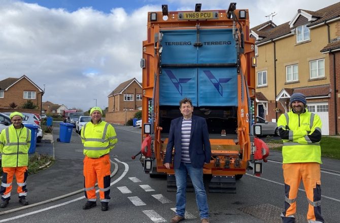 Electric Waste Collection Vehicle Trialled in Denbighshire