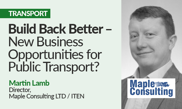 Build Back Better – New Business Opportunities for Public Transport?