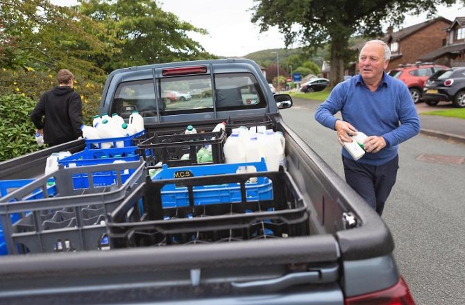North Wales Milkman Rounds up New Customers in Lockdown