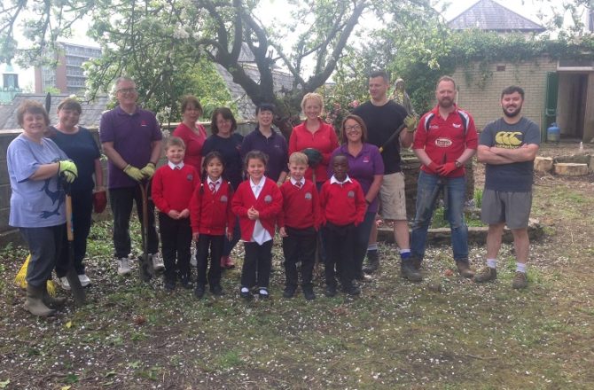 NatWest Staff Grab Shovels to Dig Deep for Swansea School
