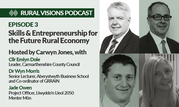 Wales Rural Vision Podcast Series Episode 3 – Skills and Entrepreneurship for the Future Rural Economy