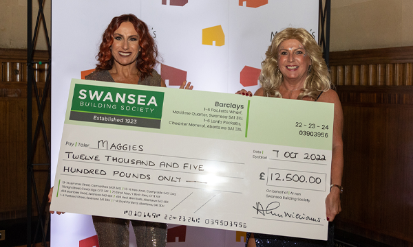 Swansea Building Society Donates Over £12K to Cancer Charity