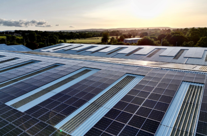 1,000 Solar Panels Installed at F Lloyd in Wrexham