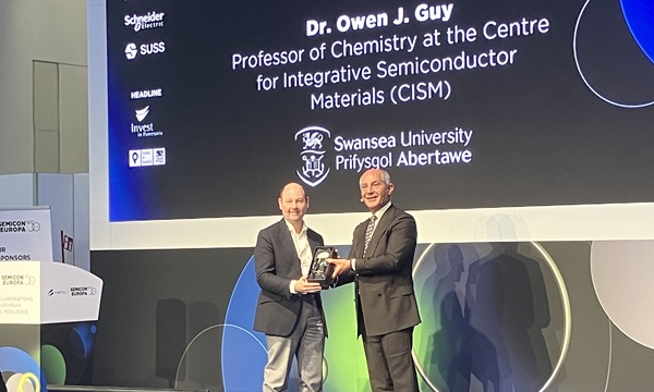 Swansea University professor wins Award for European semiconductor leadership
