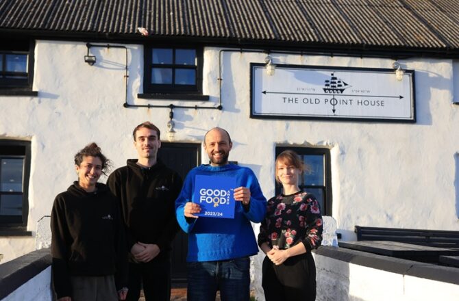 Old Point House at Angle, Pembrokeshire Wins Good Food Award