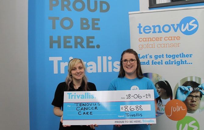 Trivallis Smash Fundraising Target for Tenovus Cancer Care
