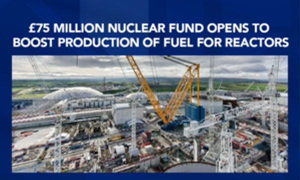 Government Fund to Accelerate Nuclear Fuel Supply Opens